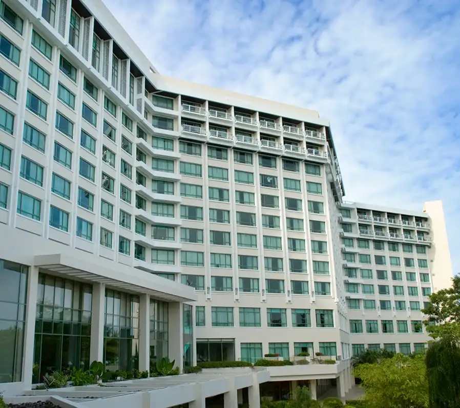 Roofing work on a hospitality venue